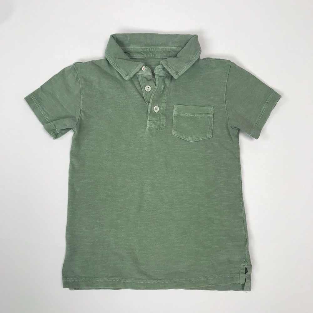 J Crew/Crewcuts garment dyed polo, size 4-5